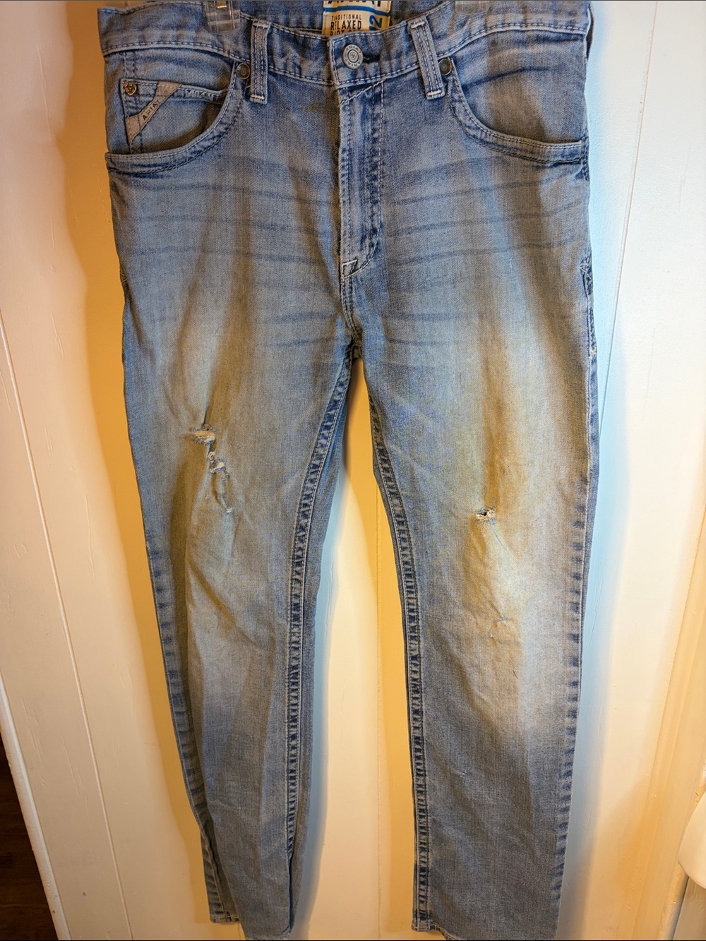 Ariat M2 Relaxed Boot Cut Jeans 34x38 Light Wash